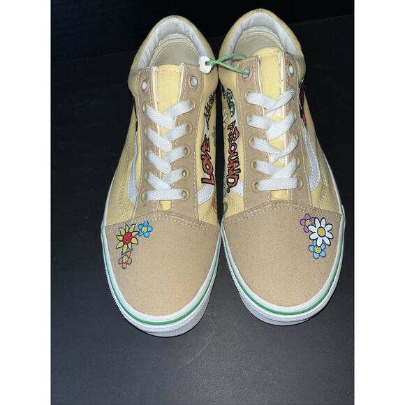 VANS x SESAME STREET ELMO OLD SKOOL‎ NATURAL Woman’s 7.5 Men’s 6 Embroidered NEW - Picture 7 of 9